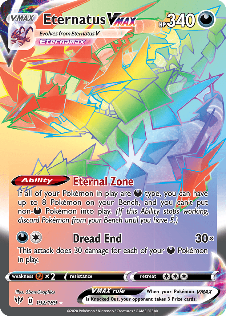 Eternatus VMAX — Darkness Ablaze #192