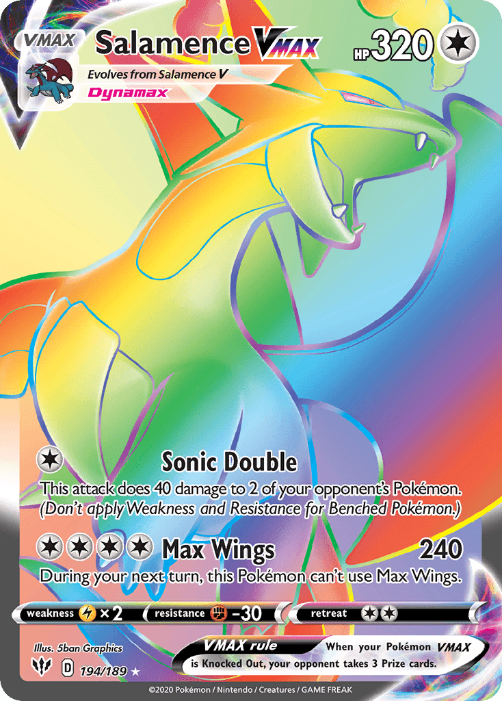 Salamence VMAX — Darkness Ablaze #194