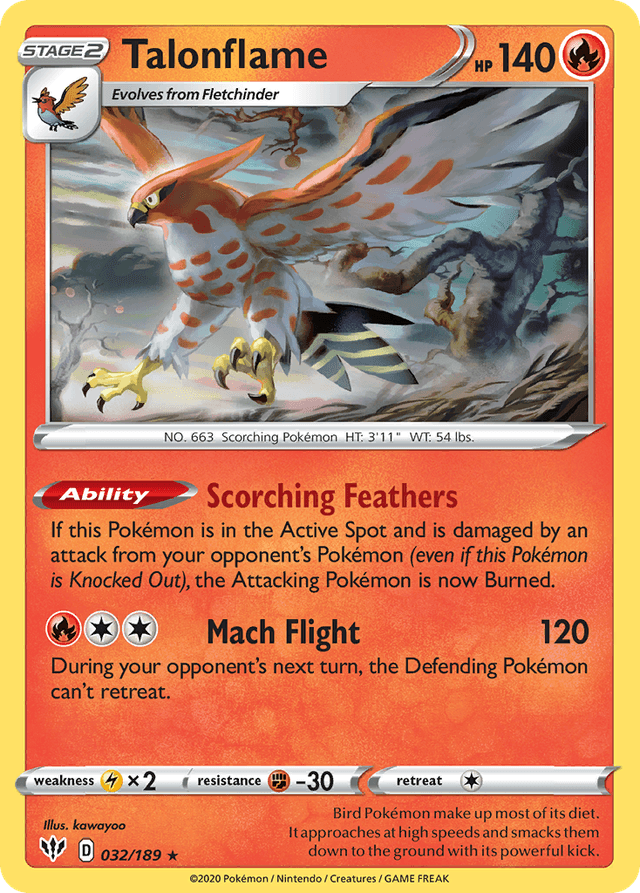 Talonflame — Darkness Ablaze #32
