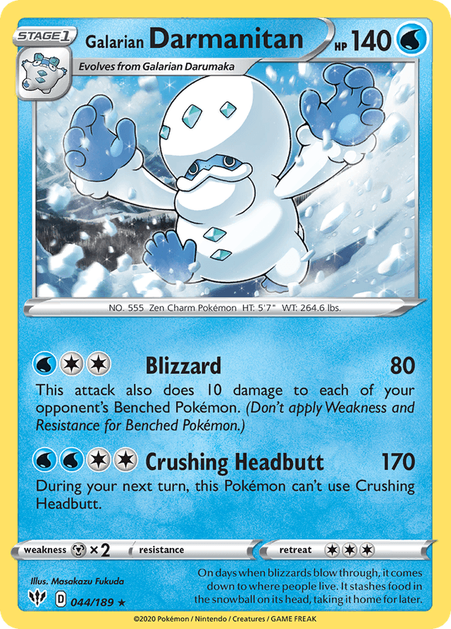 Galarian Darmanitan — Darkness Ablaze #44