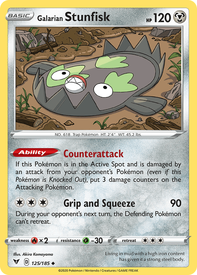 Galarian Stunfisk — Vivid Voltage #125