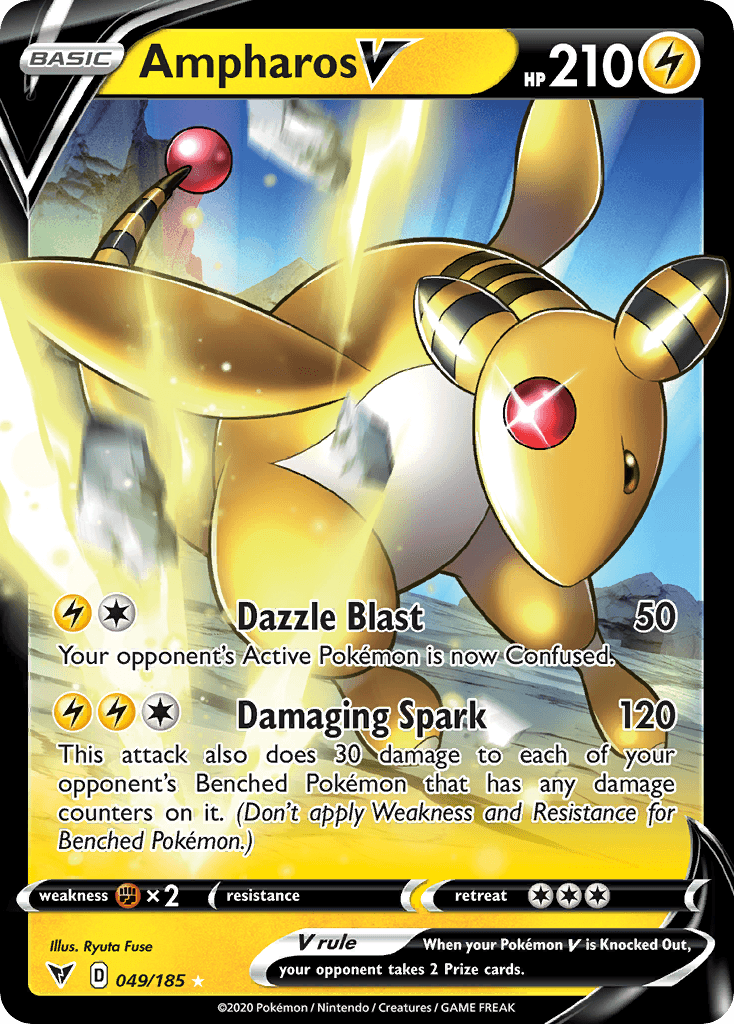 Ampharos V — Vivid Voltage #49
