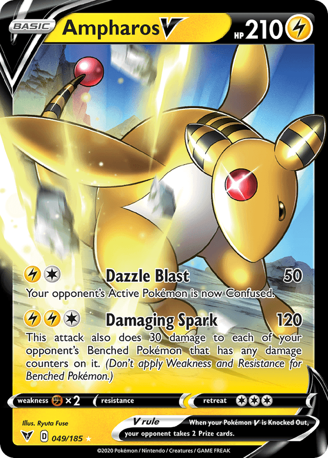 Ampharos V — Vivid Voltage #49