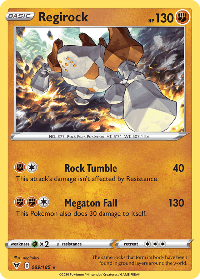 Regirock — Vivid Voltage #89