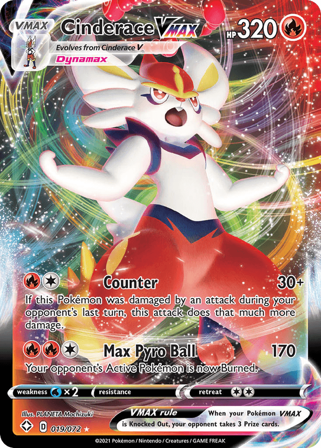 Cinderace VMAX — Shining Fates #19