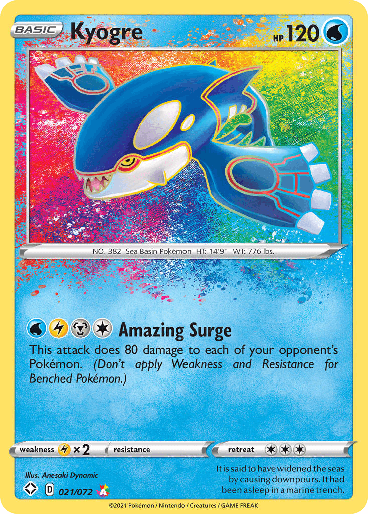 Kyogre — Shining Fates #21