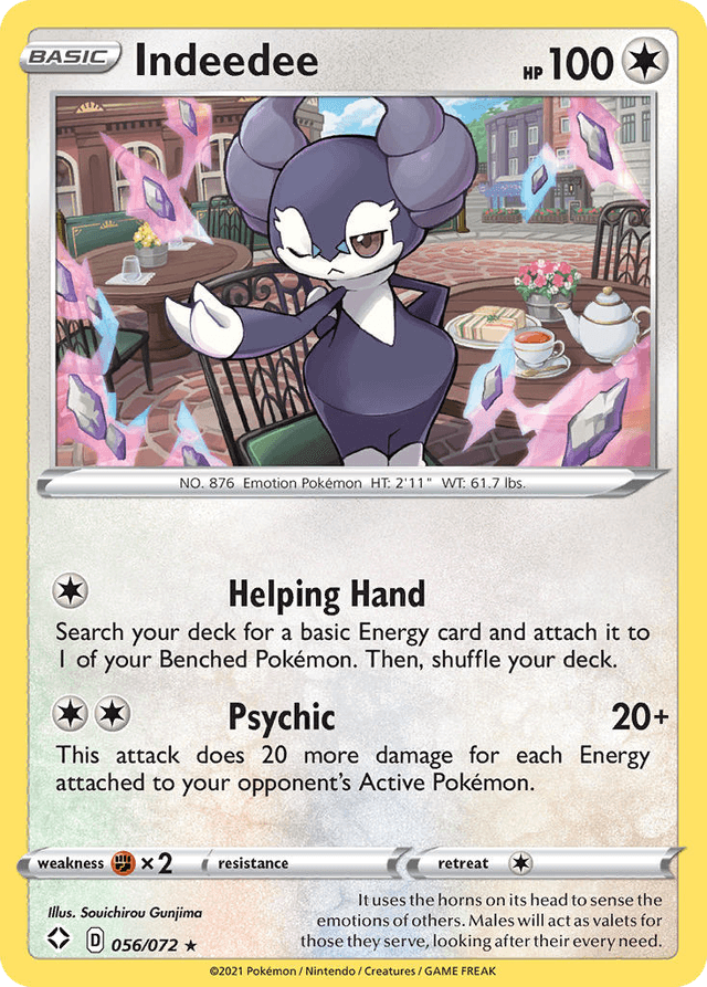 Indeedee — Shining Fates #56