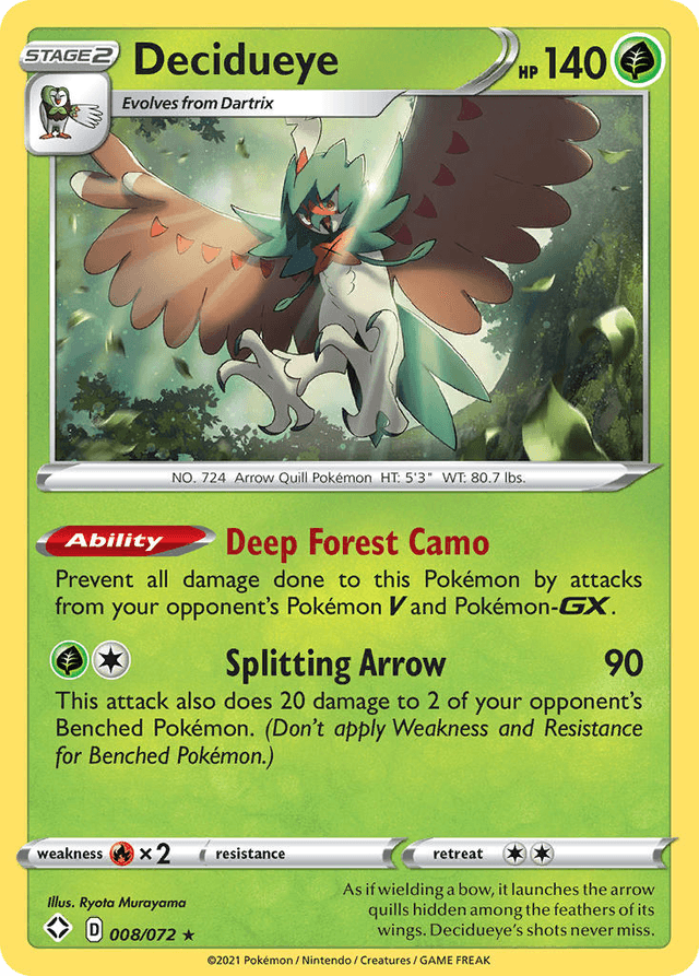 Decidueye — Shining Fates #8