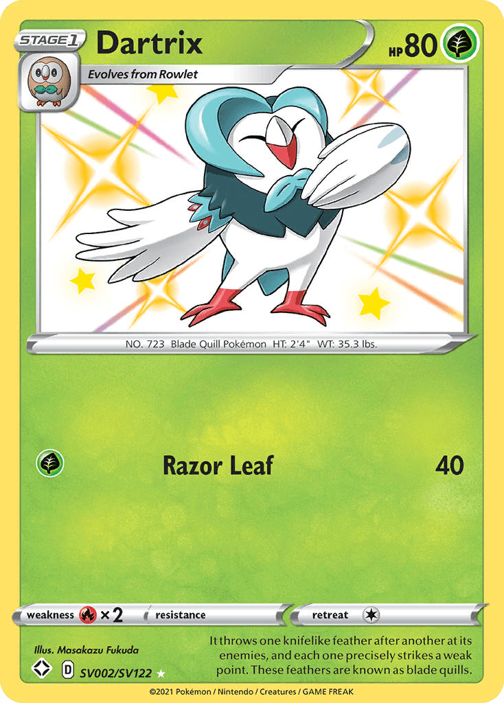 Dartrix — Shining Fates Shiny Vault #SV002