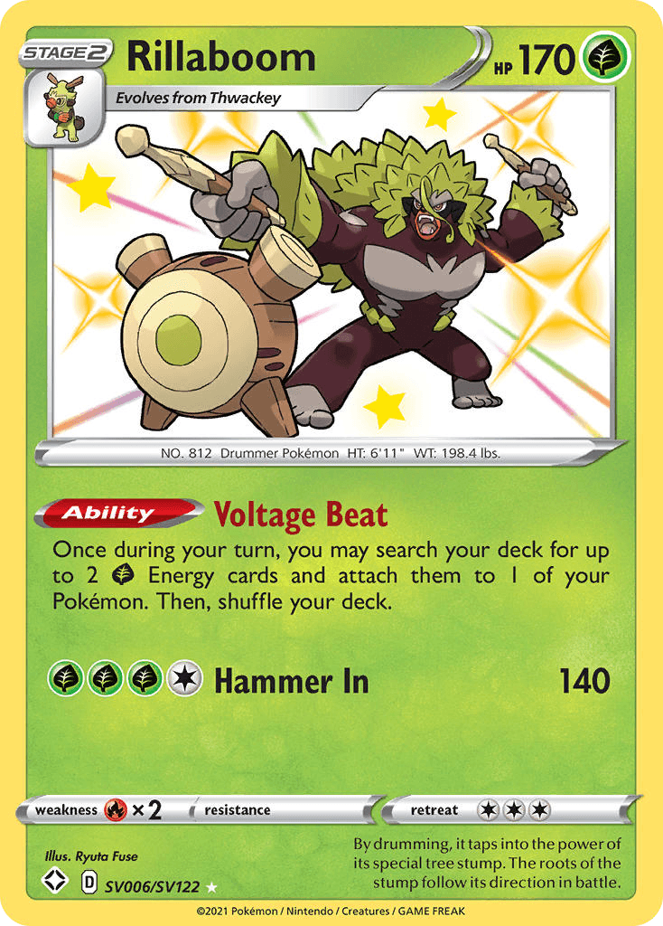 Rillaboom — Shining Fates Shiny Vault #SV006