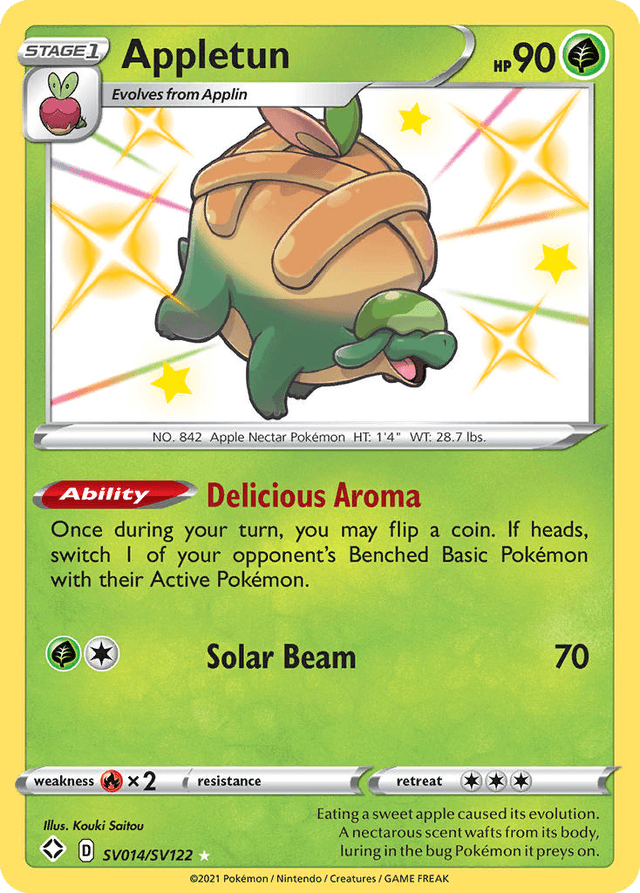 Appletun — Shining Fates Shiny Vault #SV014