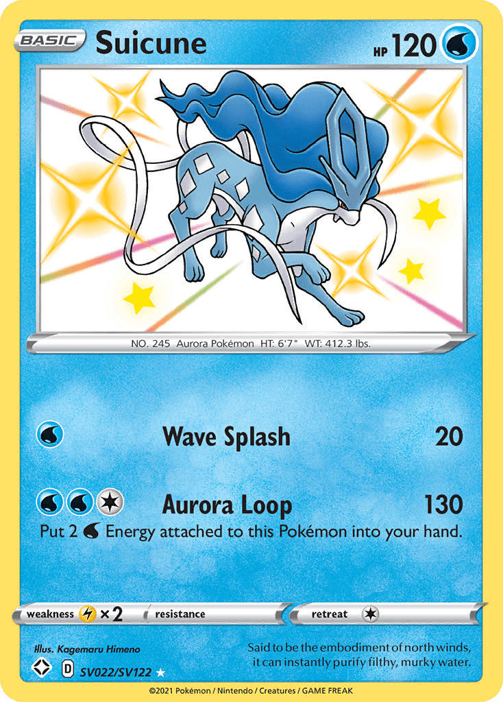 Suicune — Shining Fates Shiny Vault #SV022