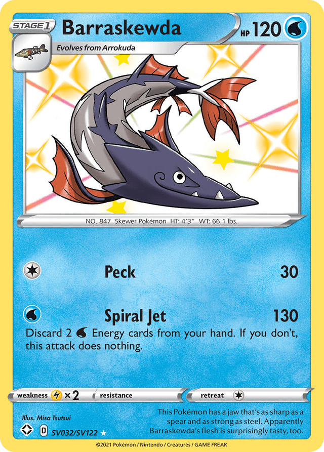 Barraskewda — Shining Fates Shiny Vault #SV032