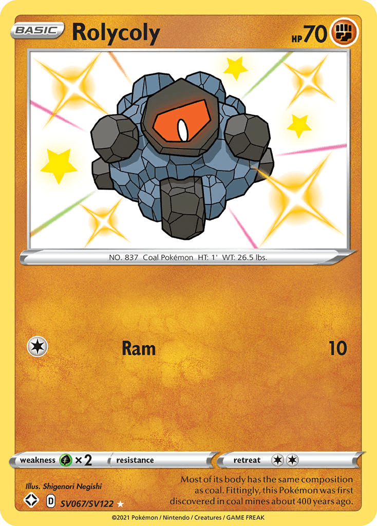 Rolycoly — Shining Fates Shiny Vault #SV067
