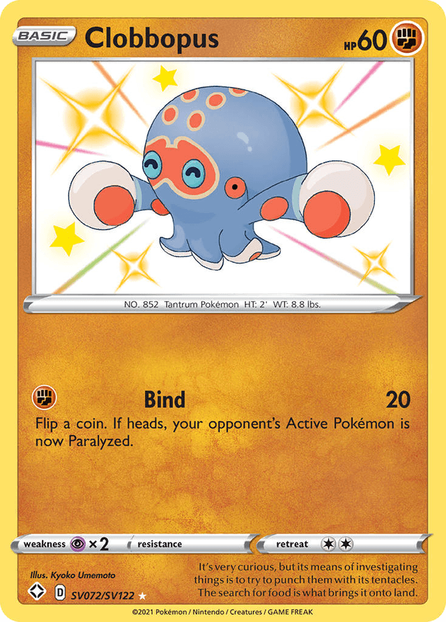 Clobbopus — Shining Fates Shiny Vault #SV072