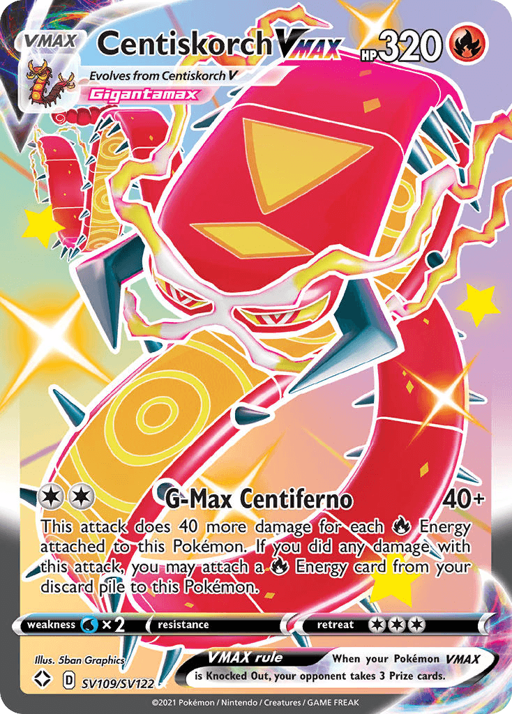 Centiskorch VMAX — Shining Fates Shiny Vault #SV109