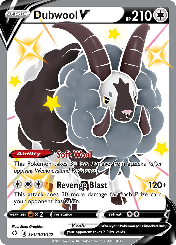 Dubwool V — Shining Fates Shiny Vault #SV120