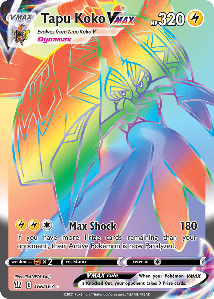 Tapu Koko VMAX — Battle Styles #166