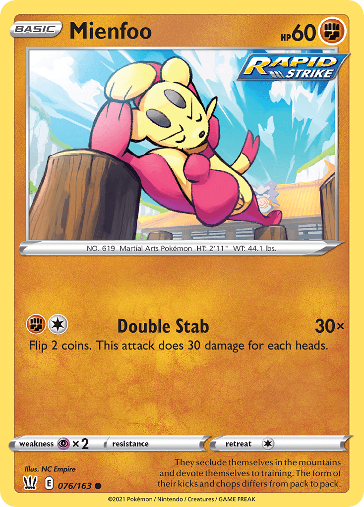 Mienfoo — Battle Styles #76