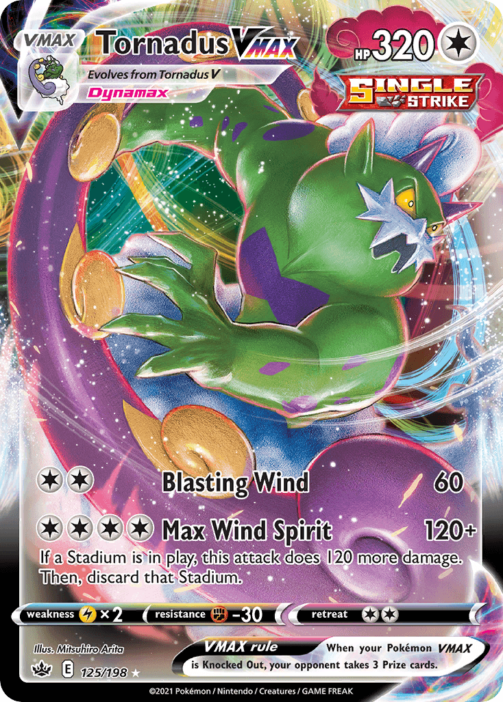 Tornadus VMAX — Chilling Reign #125