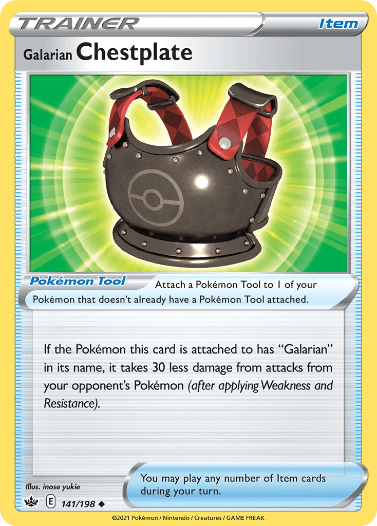 Galarian Chestplate — Chilling Reign #141