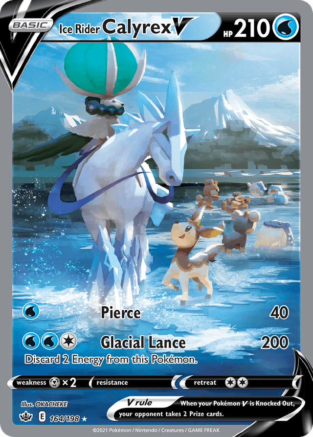 Ice Rider Calyrex V — Chilling Reign #164