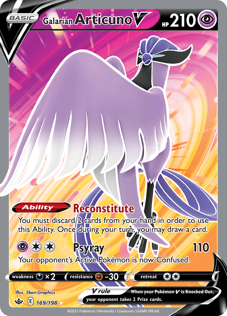 Galarian Articuno V — Chilling Reign #169