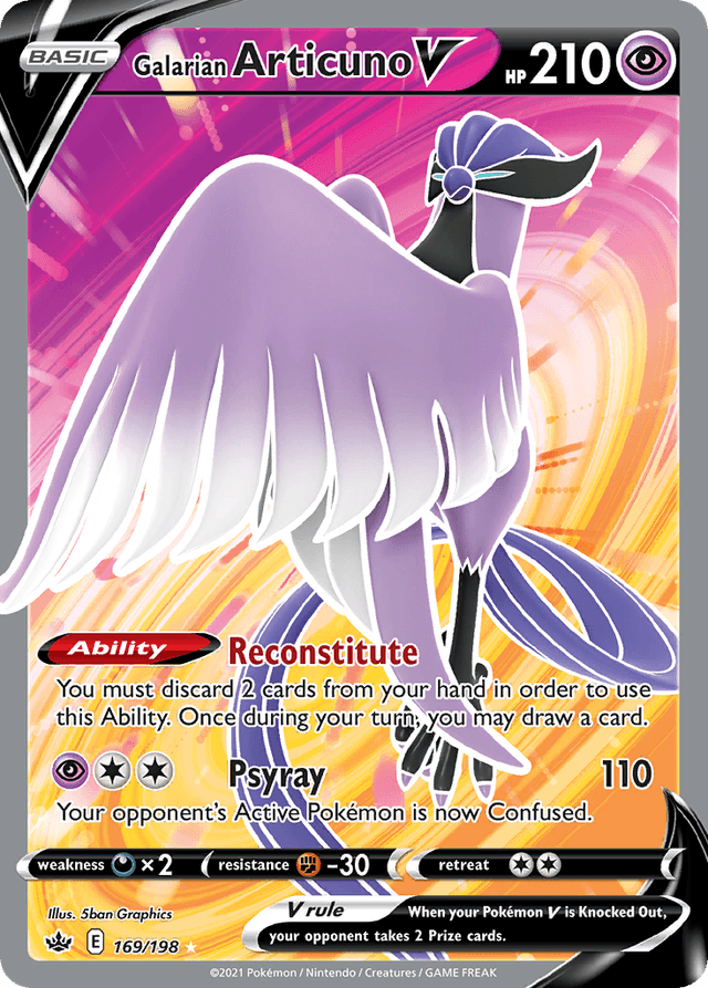 Galarian Articuno V — Chilling Reign #169