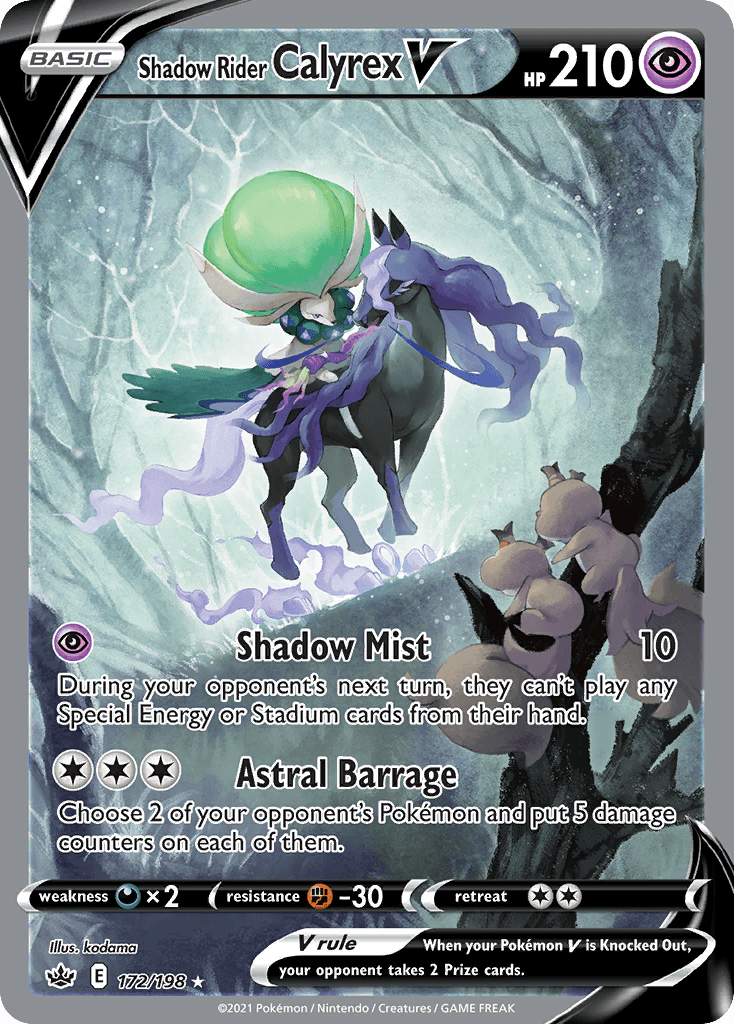 Shadow Rider Calyrex V — Chilling Reign #172