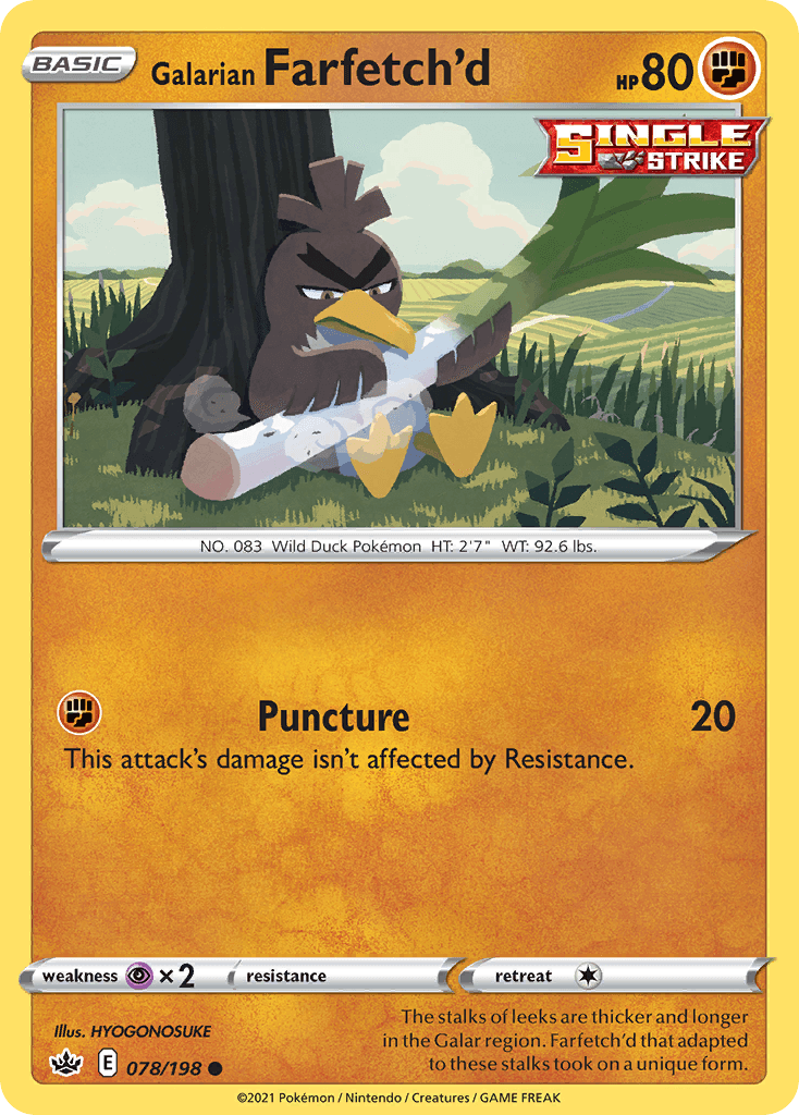 Galarian Farfetch'd — Chilling Reign #78