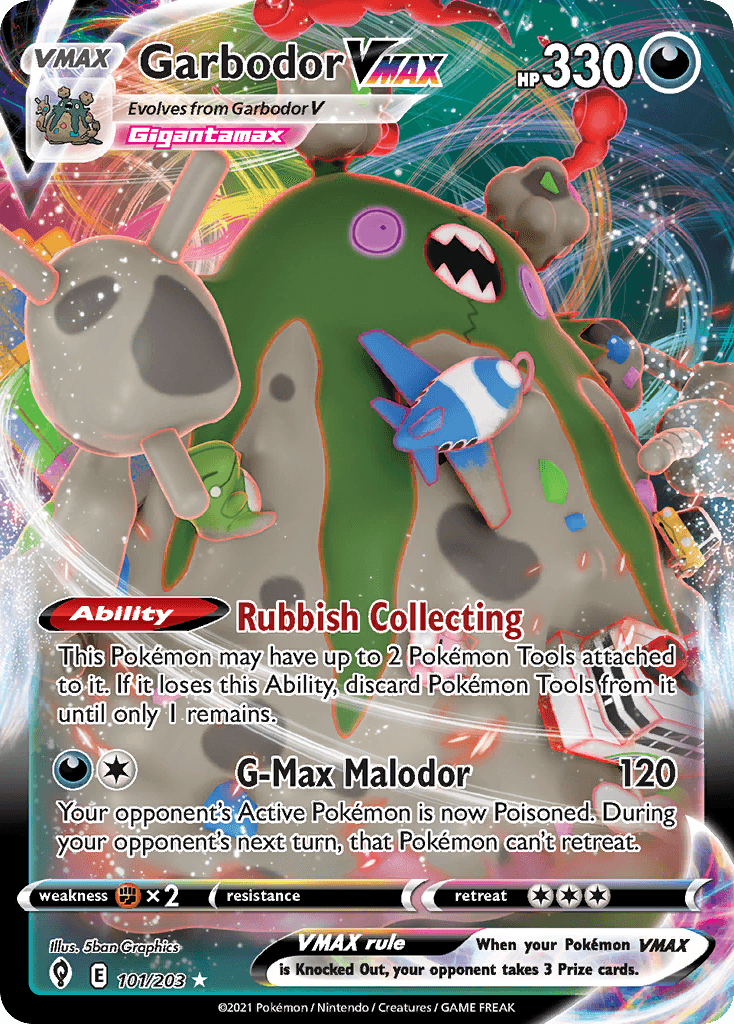 Garbodor VMAX — Evolving Skies #101
