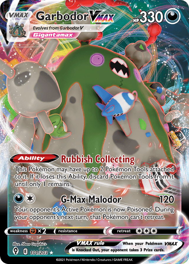 Garbodor VMAX — Evolving Skies #101