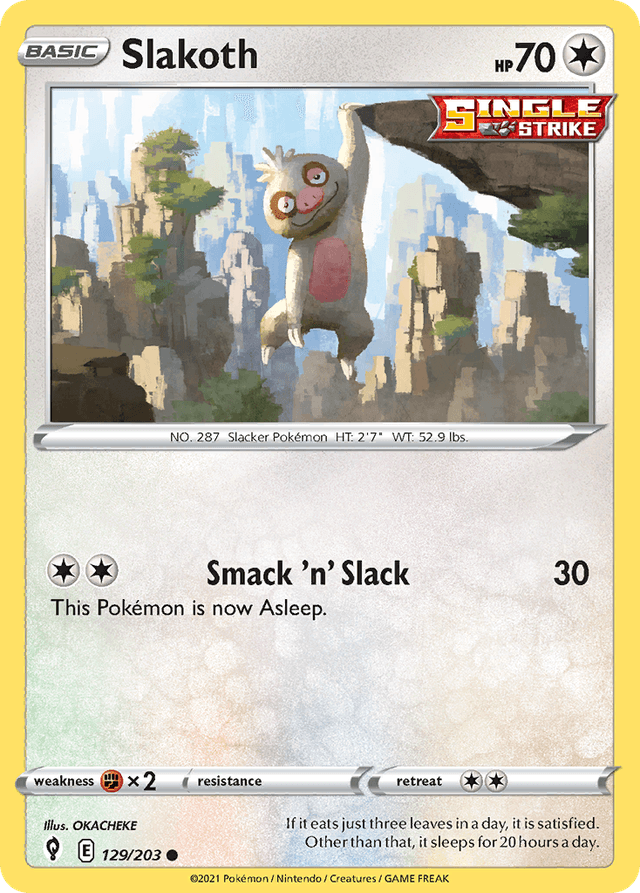 Slakoth — Evolving Skies #129