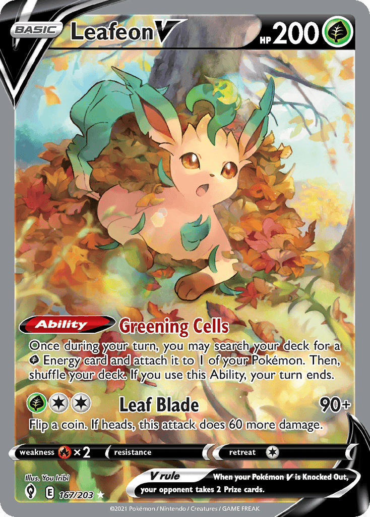 Leafeon V — Evolving Skies #167