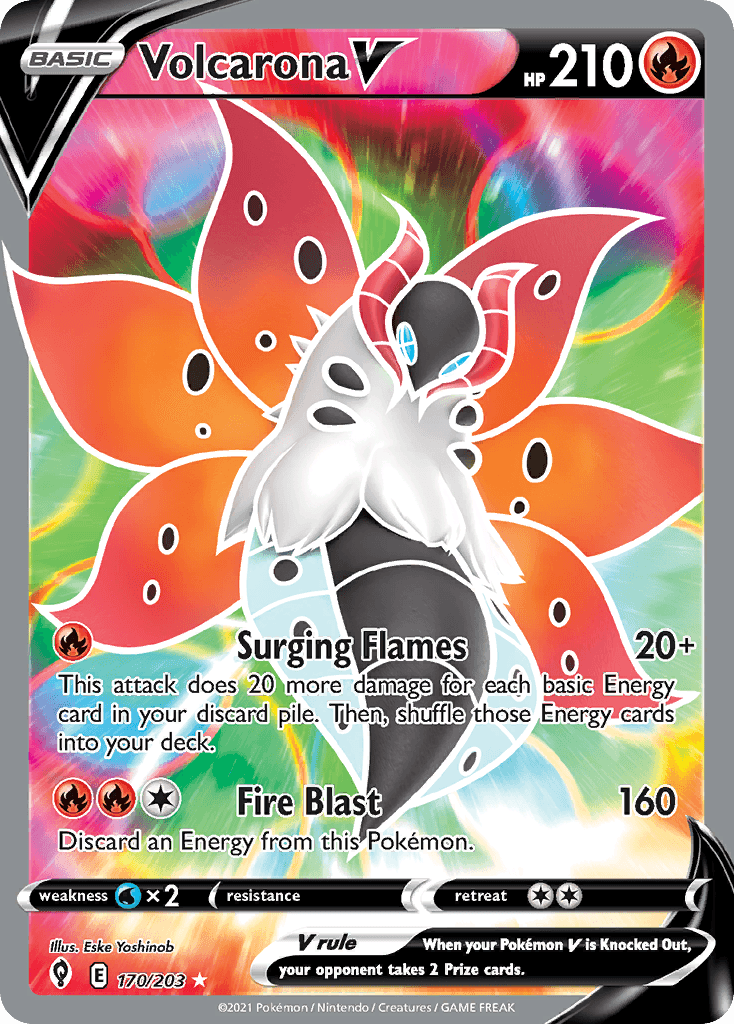 Volcarona V — Evolving Skies #170