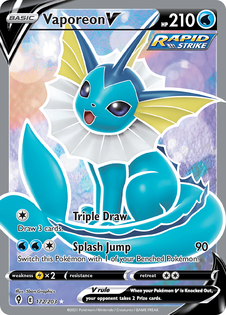 Vaporeon V — Evolving Skies #172