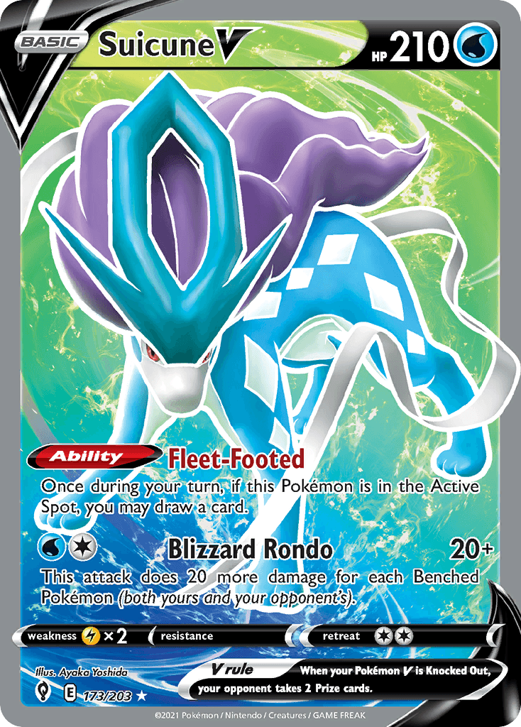 Suicune V — Evolving Skies #173