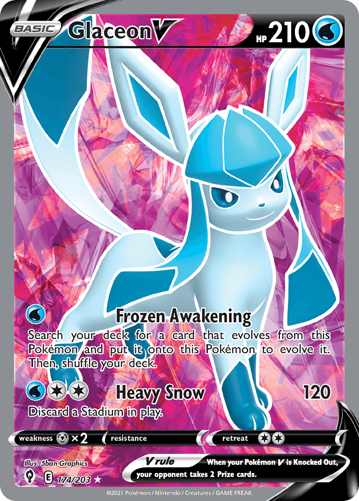 Glaceon V — Evolving Skies #174