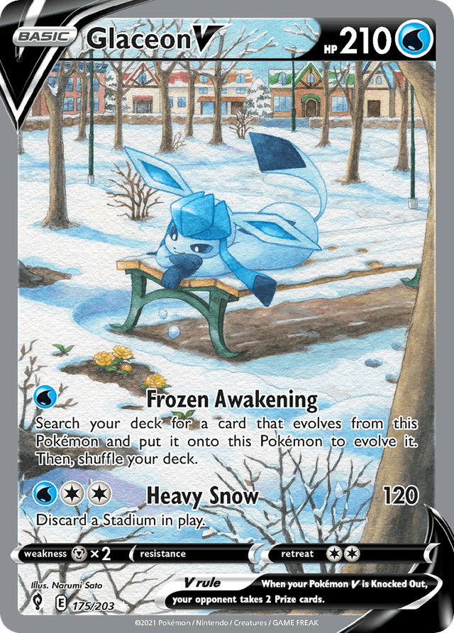 Glaceon V — Evolving Skies #175