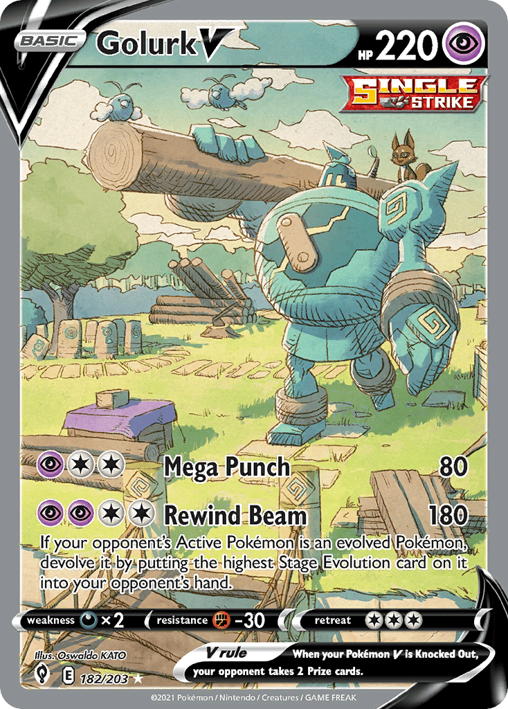 Golurk V — Evolving Skies #182