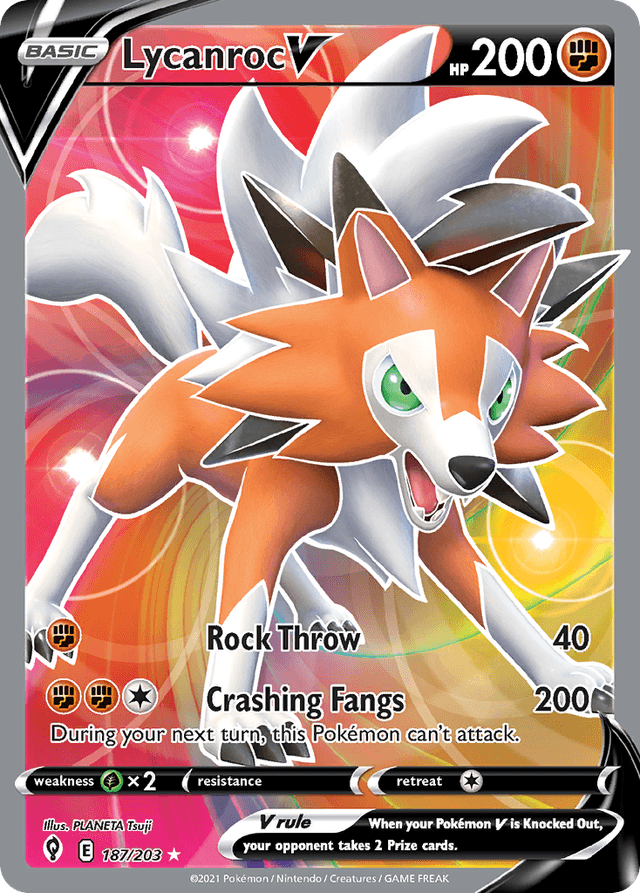 Lycanroc V — Evolving Skies #187