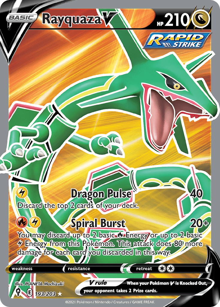 Rayquaza V — Evolving Skies #193