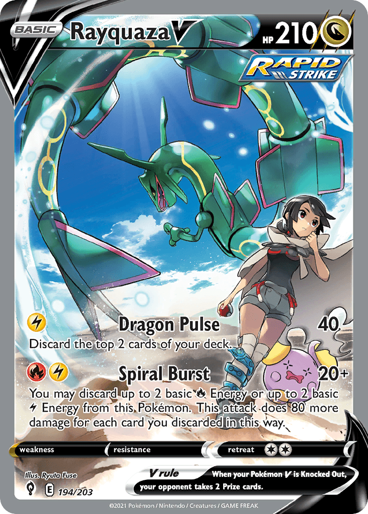 Rayquaza V — Evolving Skies #194