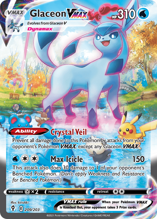 Glaceon VMAX — Evolving Skies #209