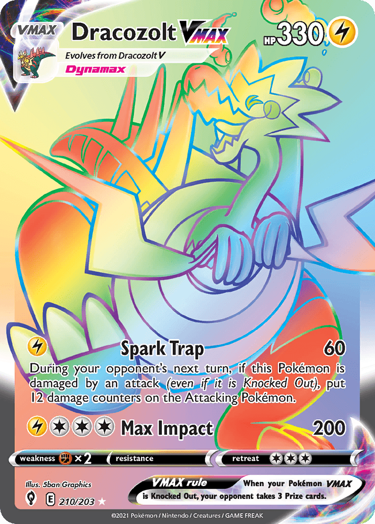 Dracozolt VMAX — Evolving Skies #210