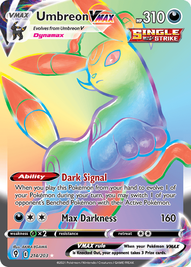 Umbreon VMAX — Evolving Skies #214