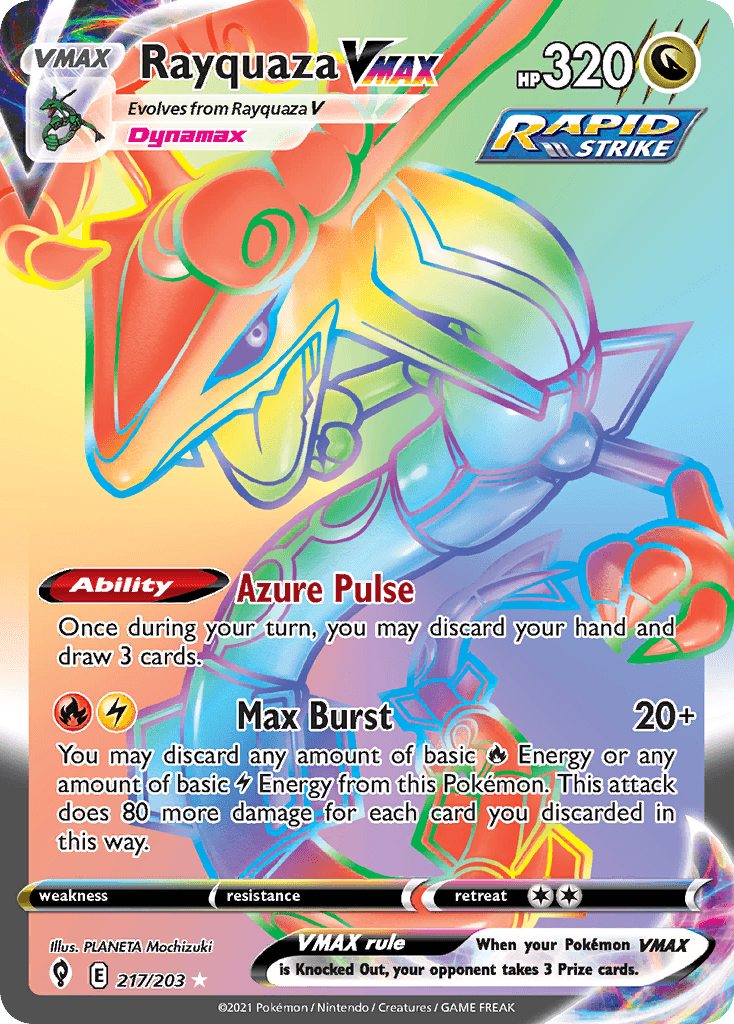 Rayquaza VMAX — Evolving Skies #217
