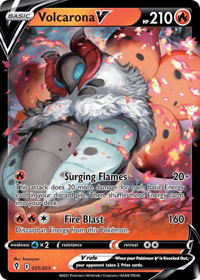 Volcarona V — Evolving Skies #21