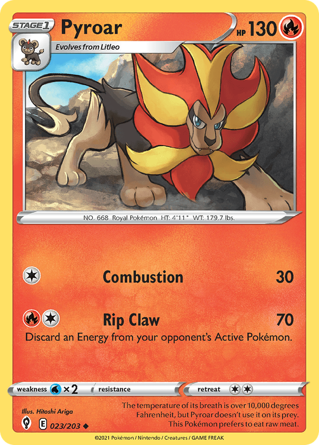 Pyroar — Evolving Skies #23