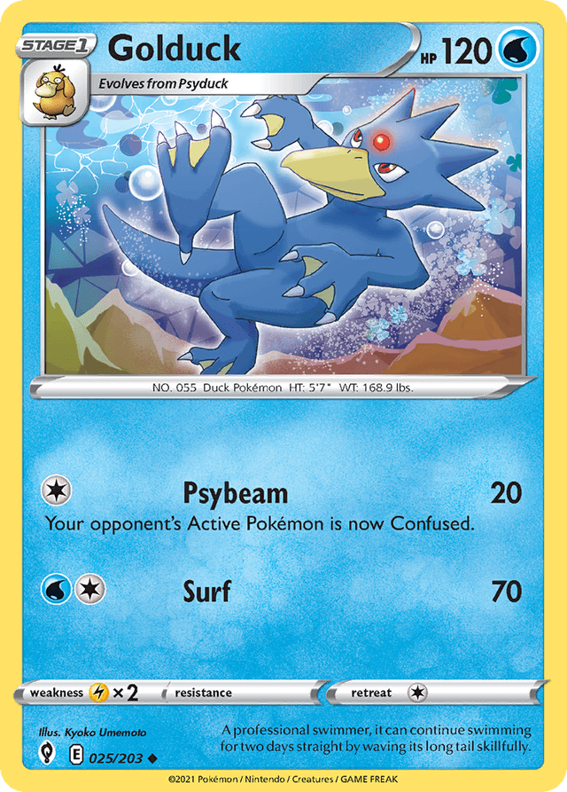 Golduck — Evolving Skies #25